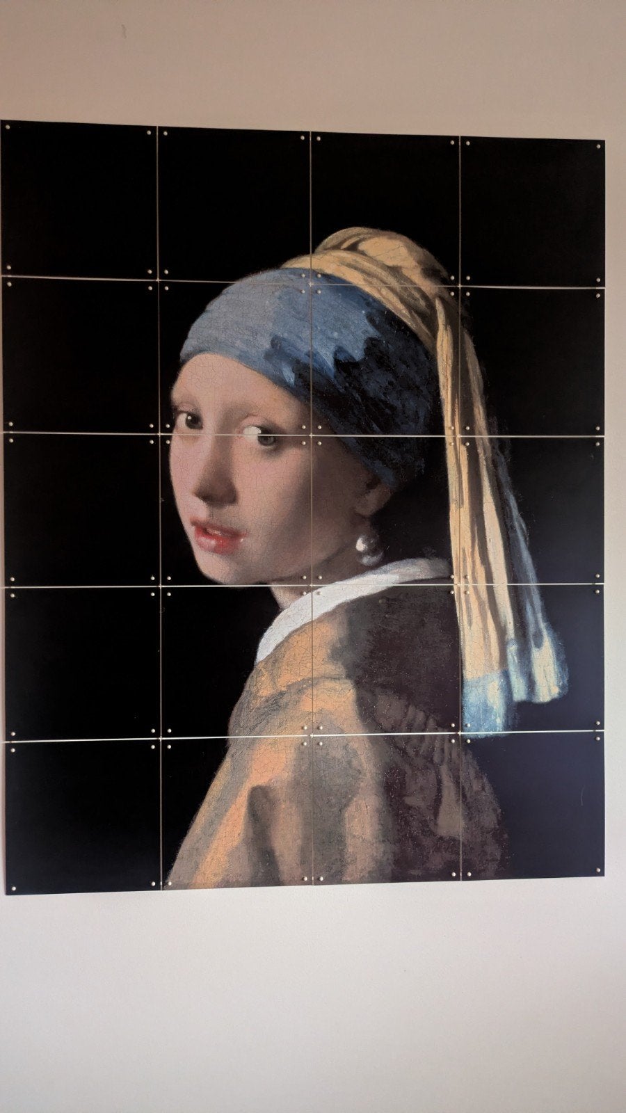 IXXI Meisje met de Parel - 80x100 cm, Gebruikt, Ophalen of Verzenden, Print, 75 tot 100 cm