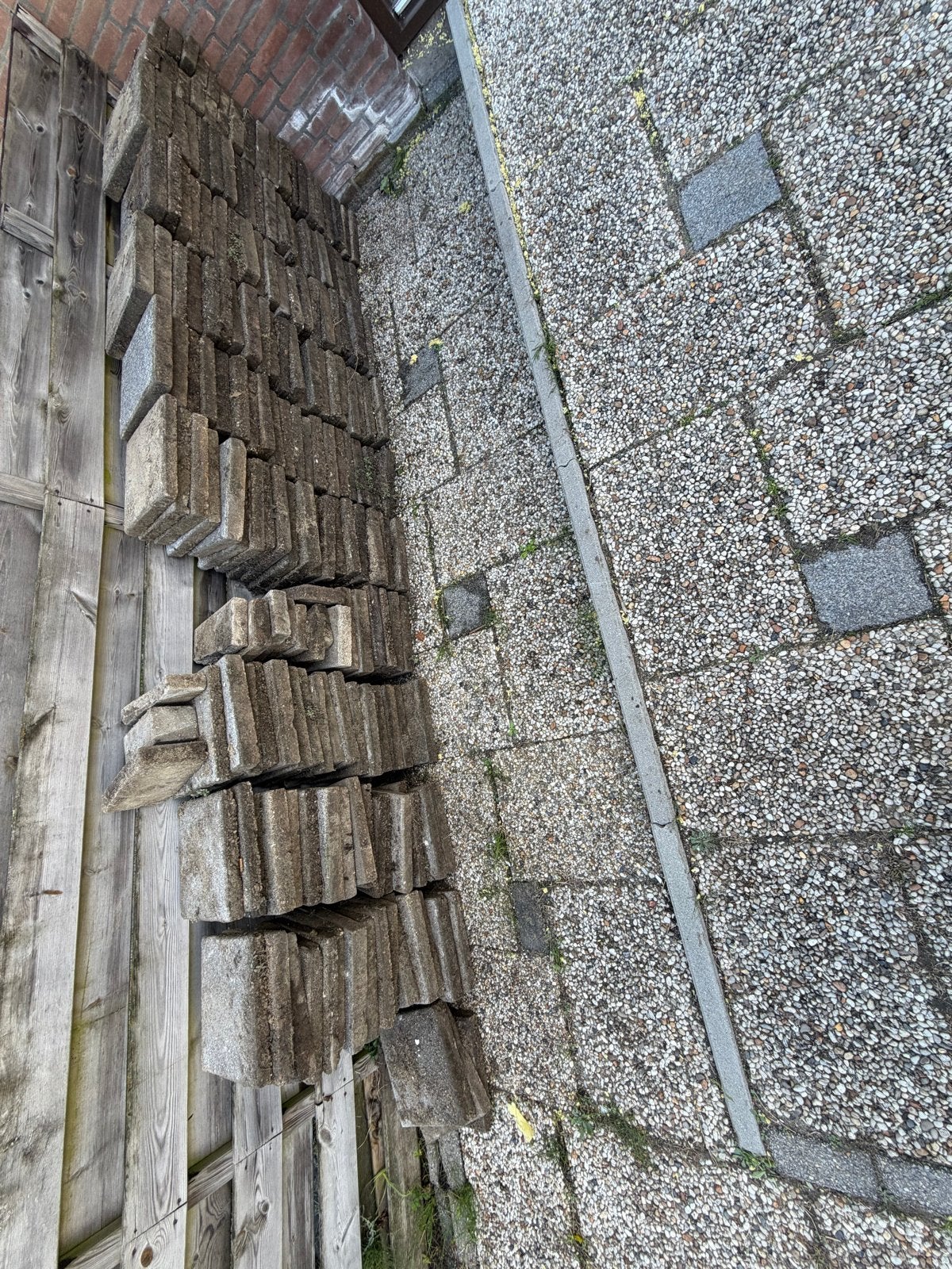 Betonnen Stoeptegels/Tuintegels/Terrastegels - Gratis Afhale, Ophalen, Gebruikt, Beton, Terrastegels