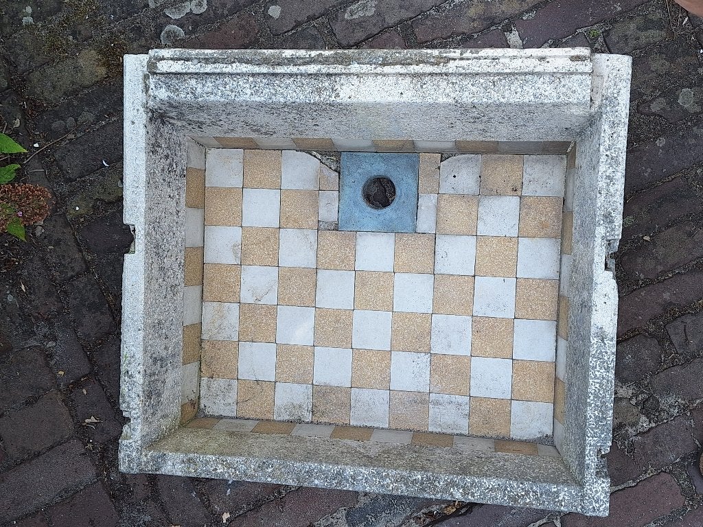 Wasbak buiten, Ophalen, Gebruikt