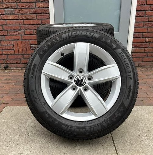 Originele VW T-Roc Caddy 16 inch 5x112 Michelin Winter, Auto-onderdelen, Banden en Velgen, Ophalen, Gebruikt, 16 inch, Banden en Velgen