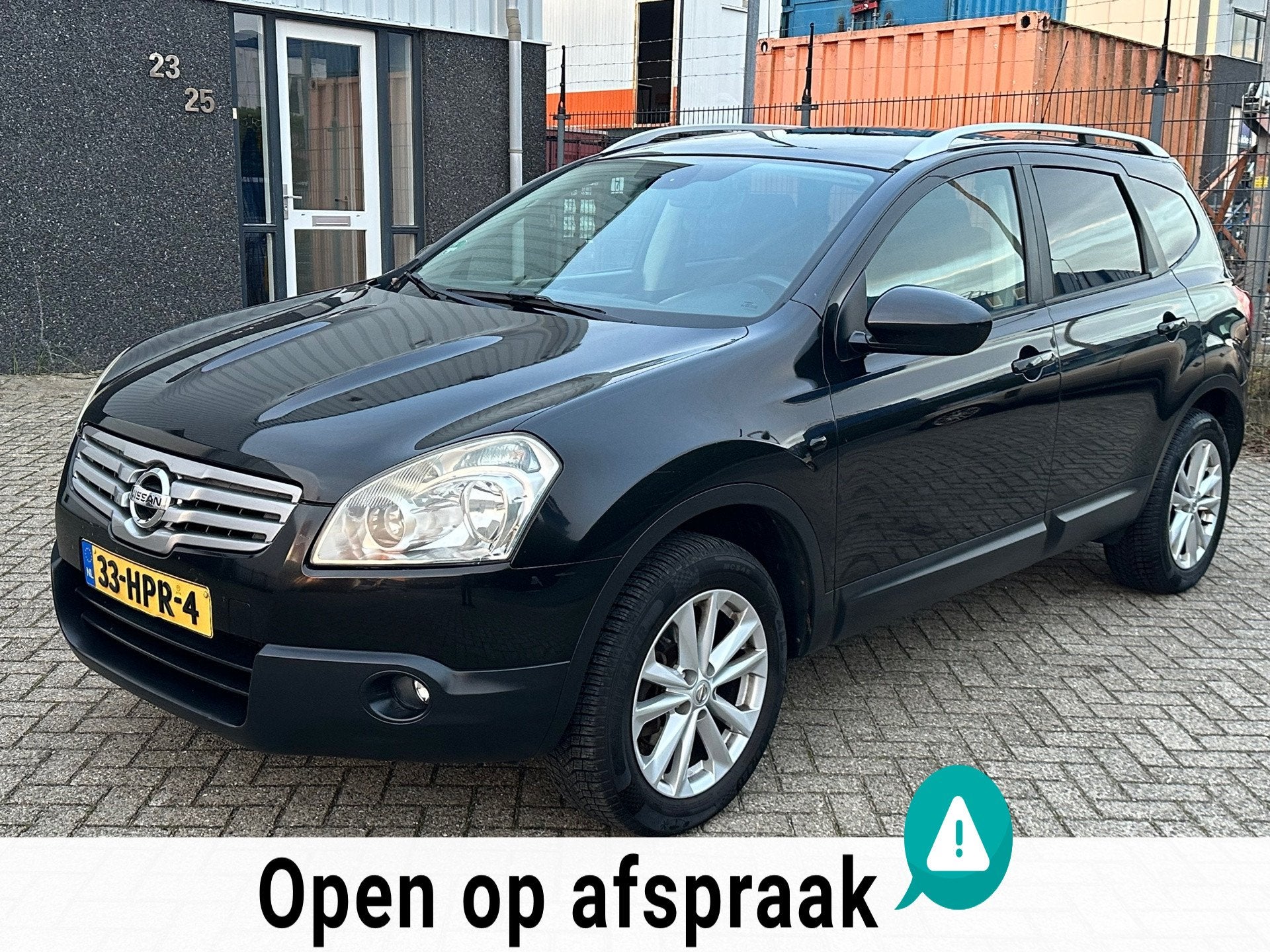 Nissan Qashqai +2 2.0 Optima 2009 7P Panorama, Auto's, Voorwielaandrijving, Gebruikt, Zwart, 4 cilinders