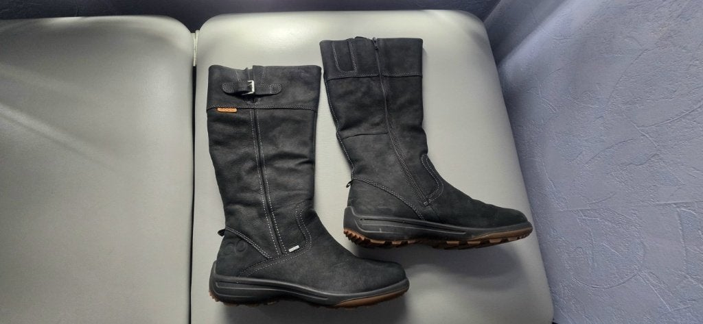Ecco Goretex dames laarzen zwart maat 40, Zwart, Ophalen of Verzenden, Gedragen, Hoge laarzen