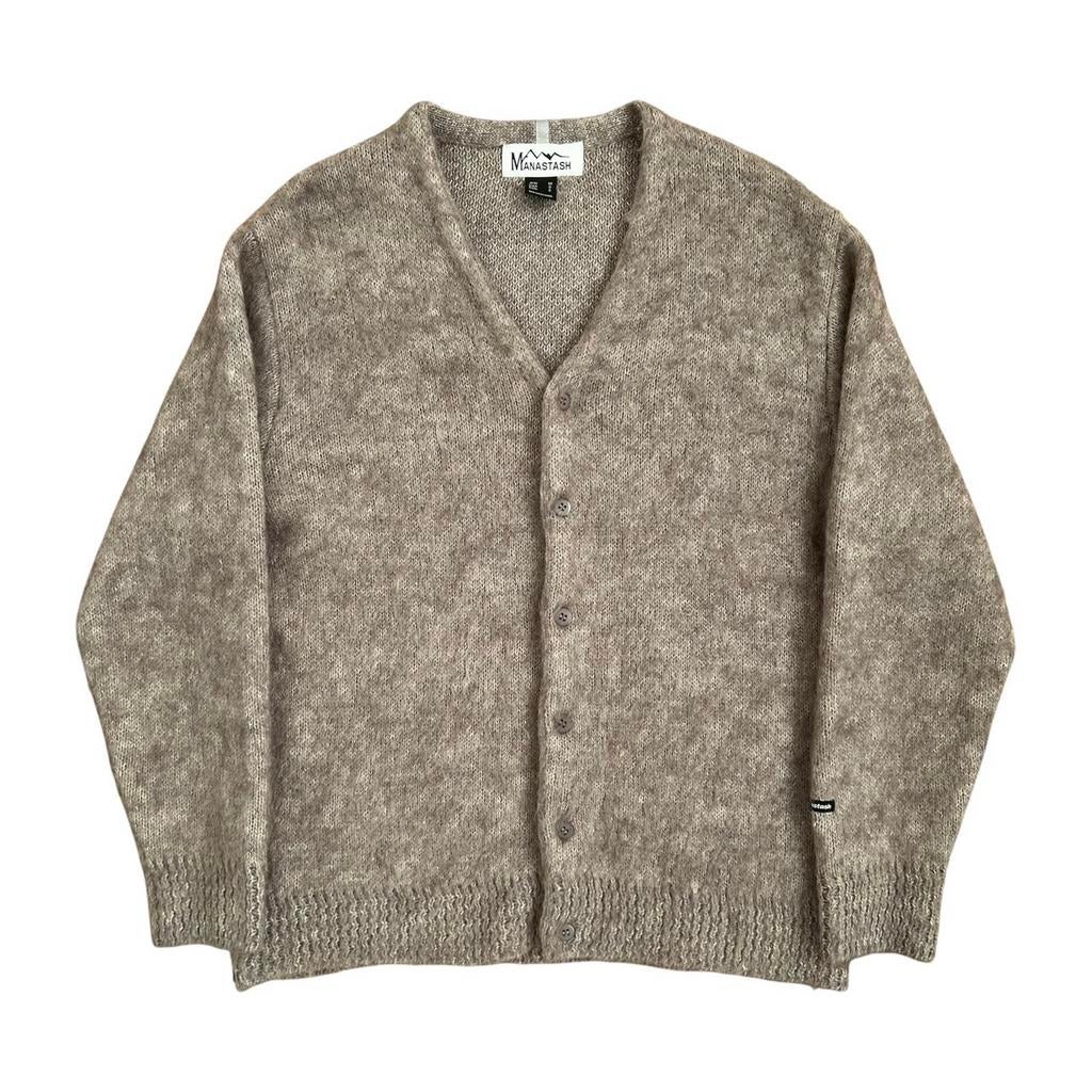 Manastash Aberdeen Kurtigan Mohair Cardigan, Ophalen of Verzenden, Zo goed als nieuw, Maat 46 (S) of kleiner, Grijs