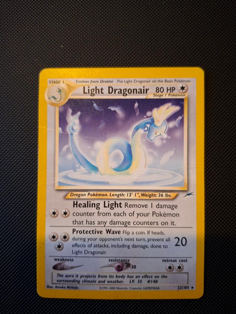 Pokémon Light Dragonair 22/105 (Neo Destiny), Ophalen of Verzenden, Gebruikt, Losse kaart