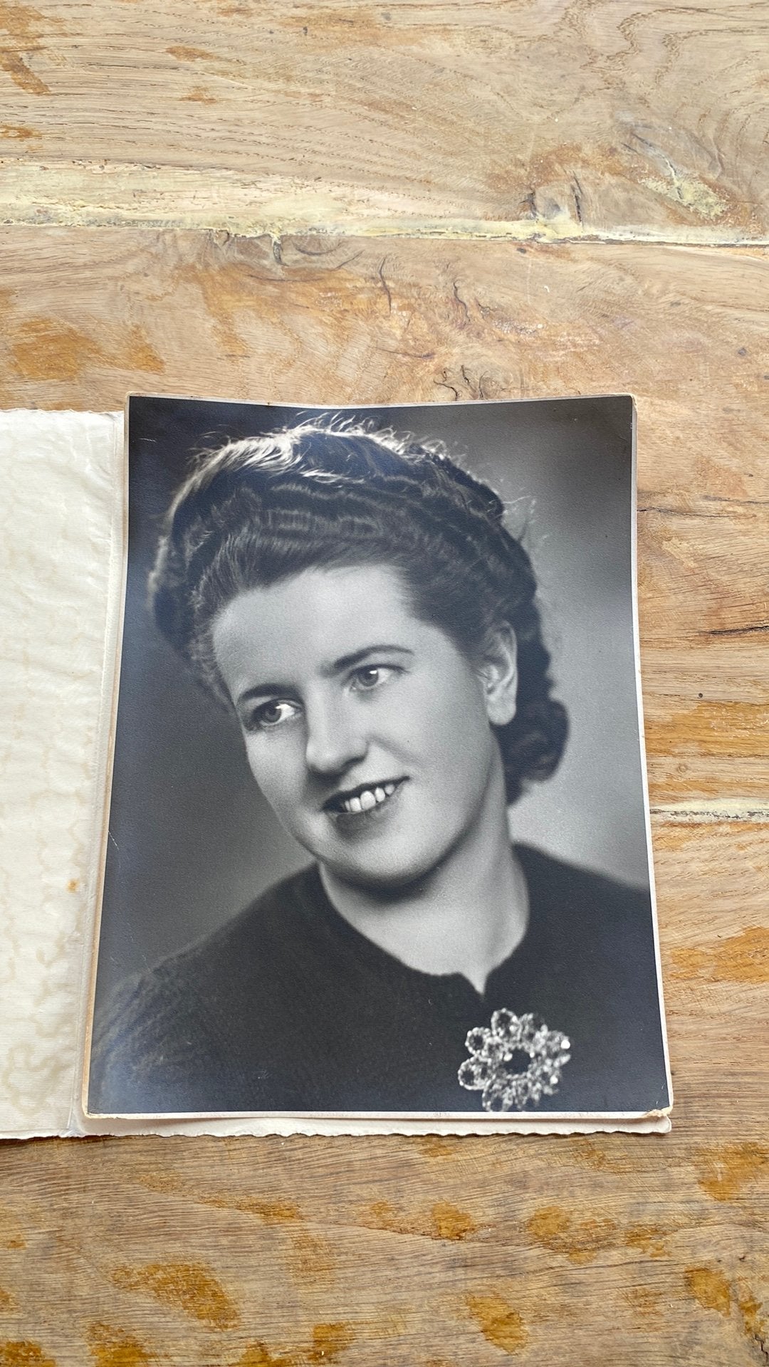 Grote oude portretfoto, Ophalen of Verzenden