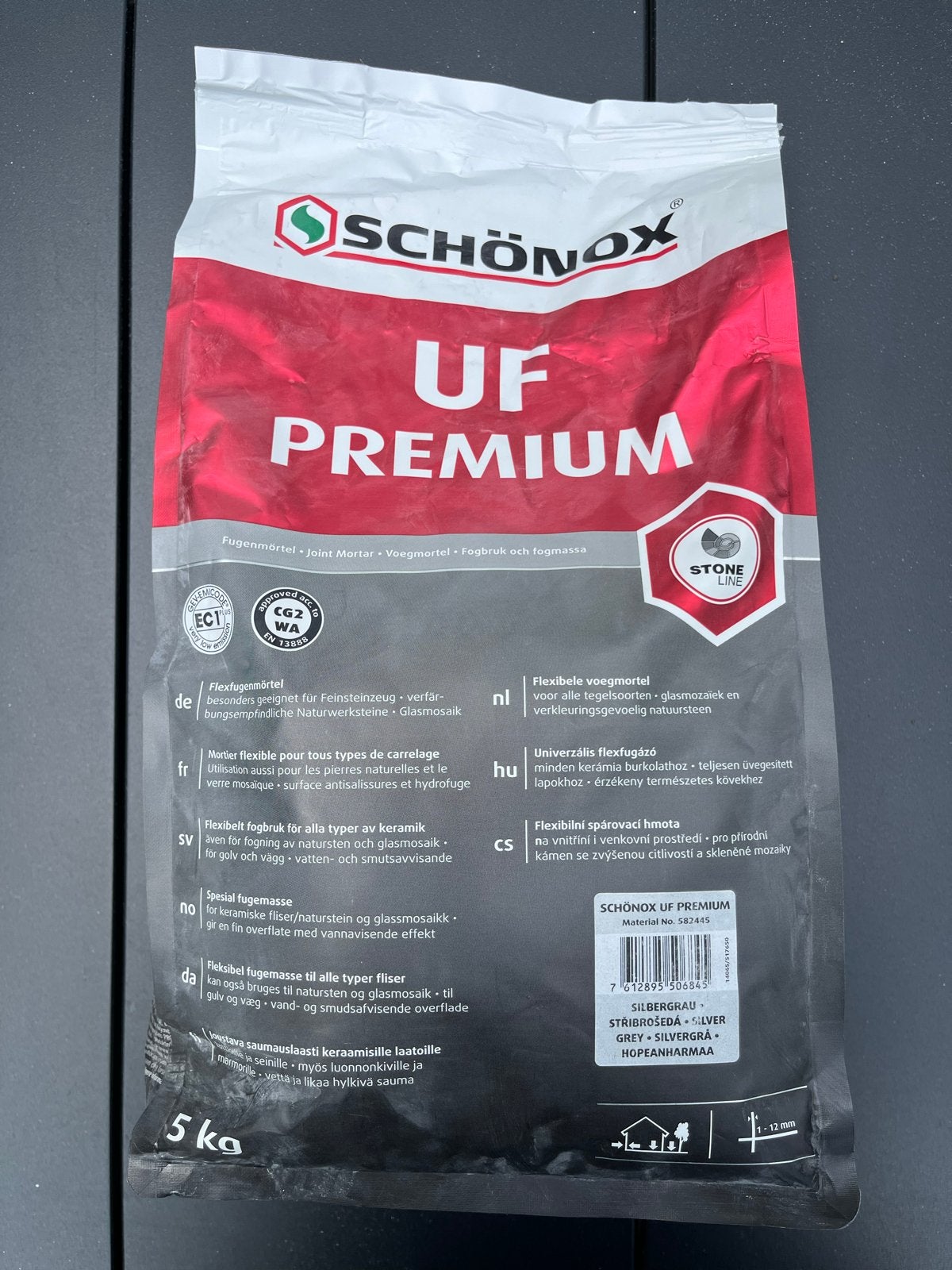 Voegmortel tegels, zilvergrijs, 2x 5kg ongeopend, Ophalen, Nieuw, Overige materialen, Overige typen