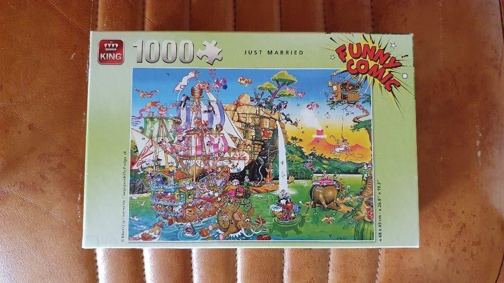 King Funny Comic 2 stuks, Ophalen of Verzenden, 500 t/m 1500 stukjes, Zo goed als nieuw, Legpuzzel