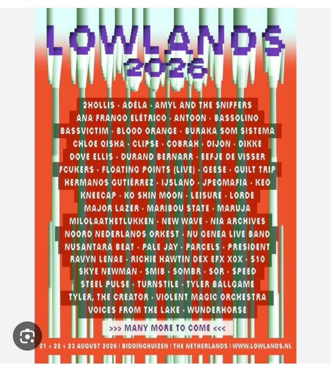 Lowlands ticket 2026 weekend!!!, Ticket of Toegangskaart