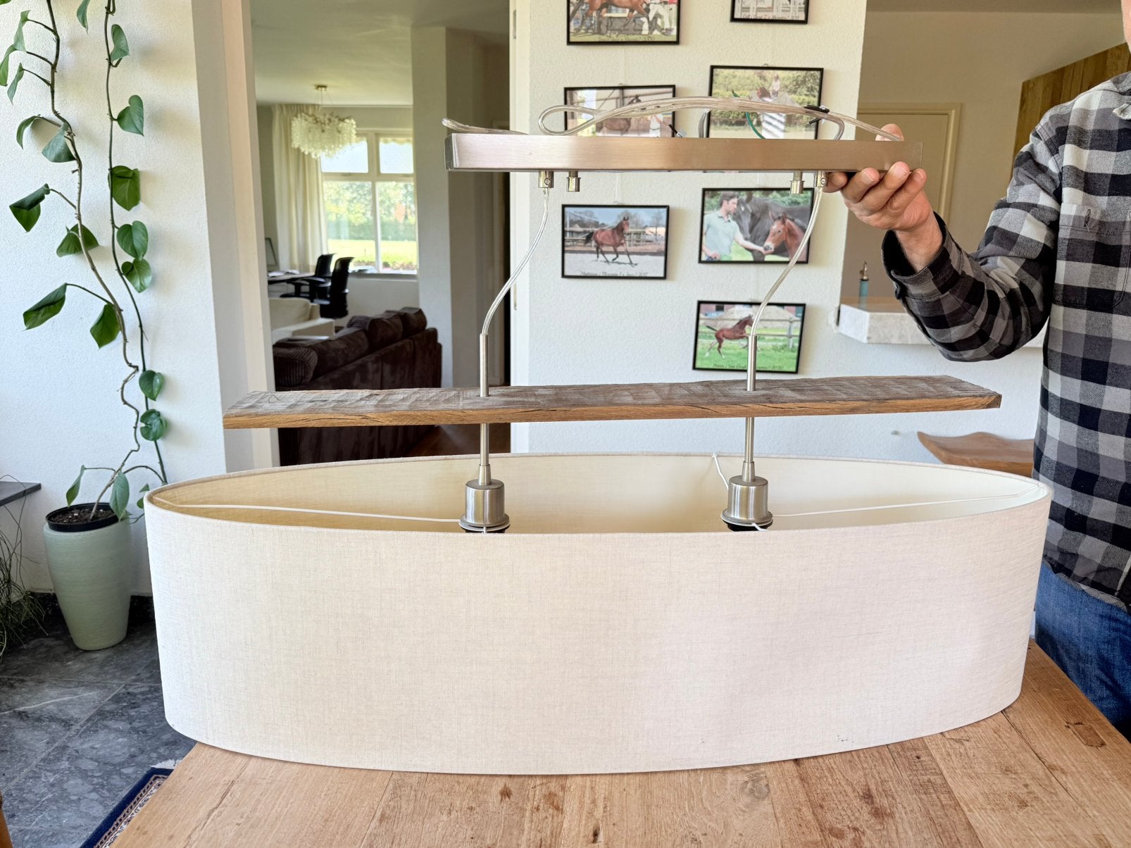 Hanglamp, Ophalen, Gebruikt