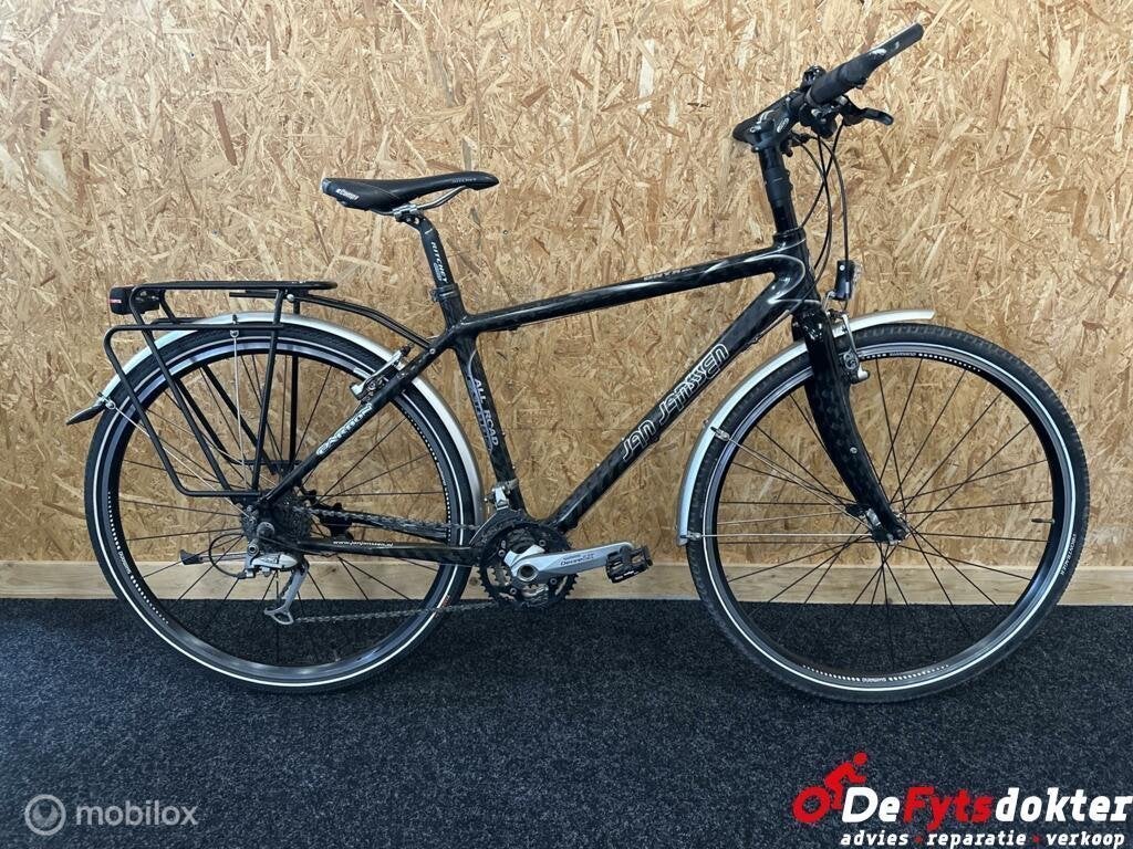 Jan Janssen Onyx Heren zwart 51cm, Gebruikt, -, Velgrem, -