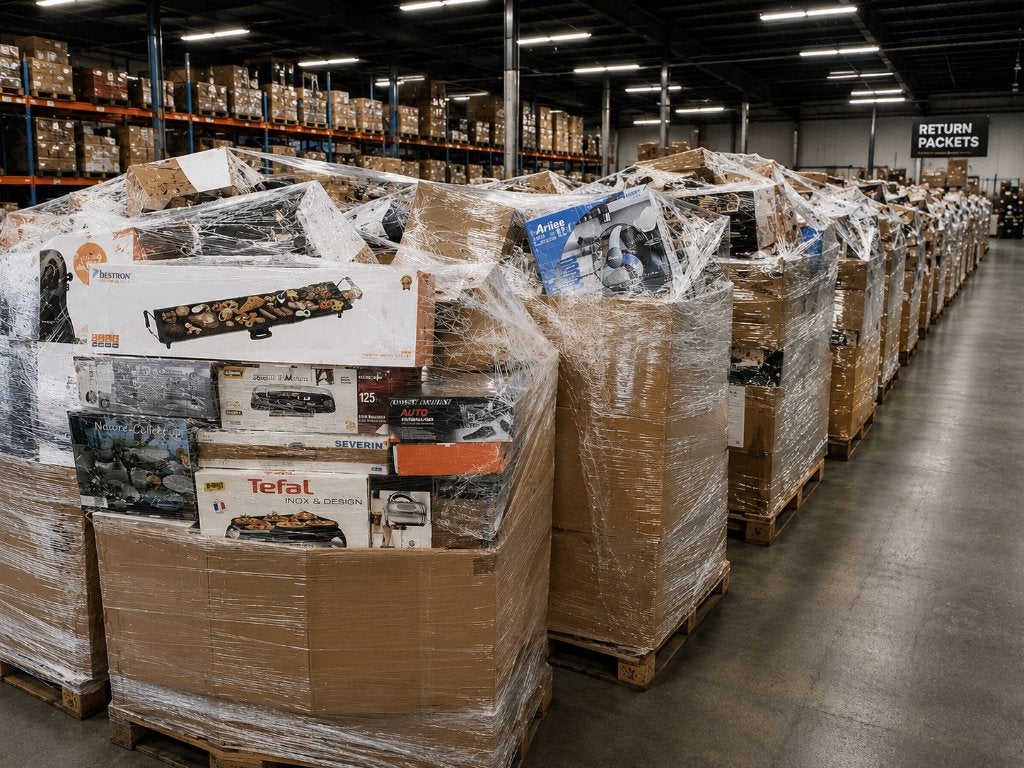 Wholesale Return Pallets - Full-Size Pallets, Zakelijke goederen, Partijgoederen en Retail | Partijgoederen, Ophalen of Verzenden