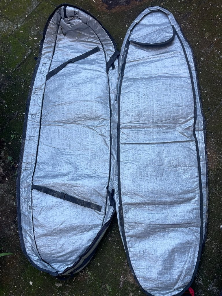Dubbele boardbag 6'7 voor 2 surfboards (FCS), Watersport en Boten, Ophalen of Verzenden, Gebruikt, Overige typen