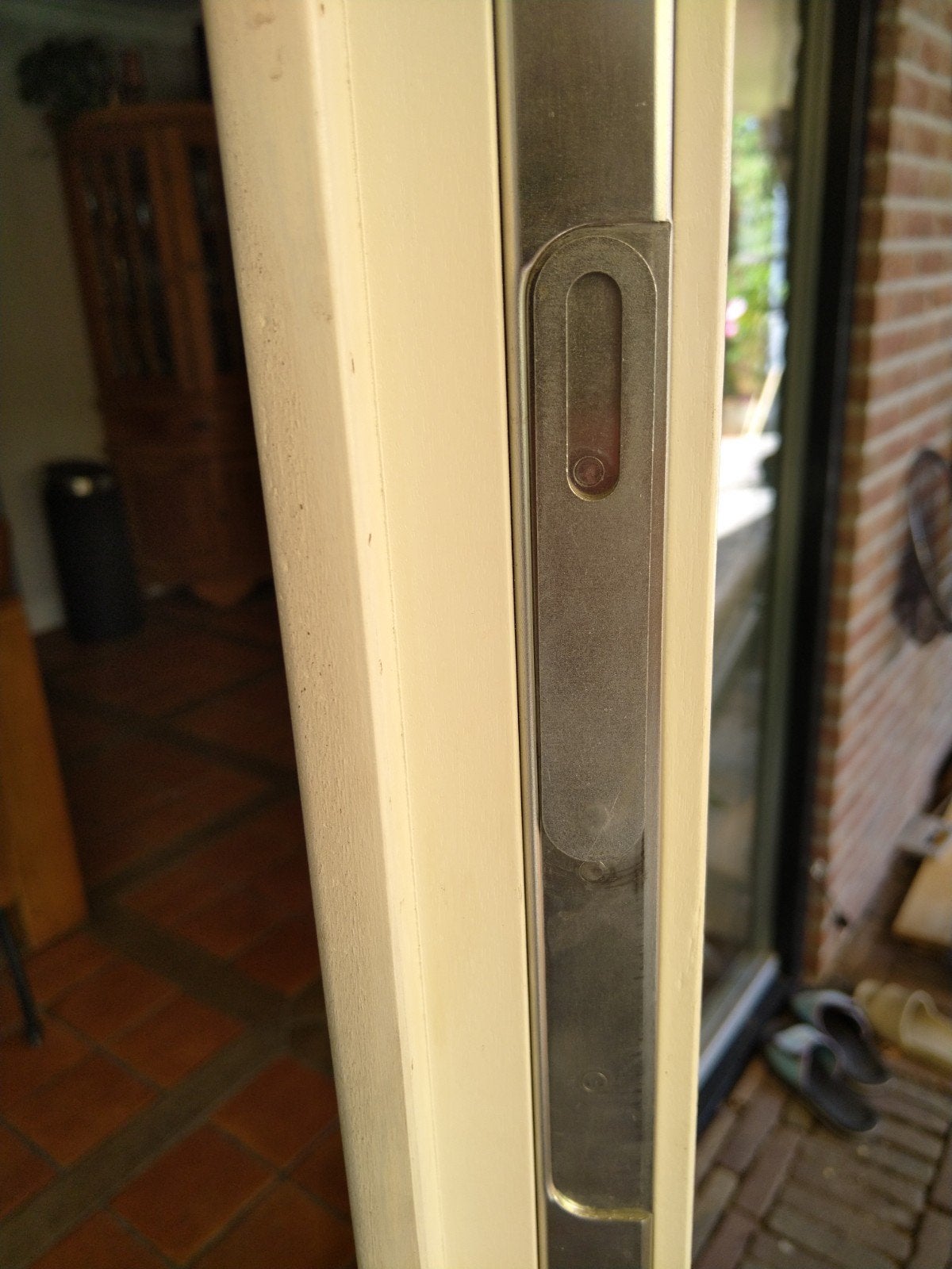kozijn met dubbele tuindeuren, Nieuw, Ophalen of Verzenden, Buitendeur, Hout