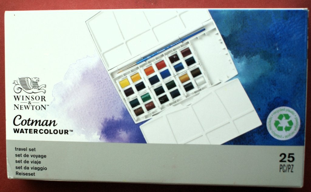 Winsor & Newton Cotman Travel Set, 25 delig, Verzenden, Nieuw, Waterverf