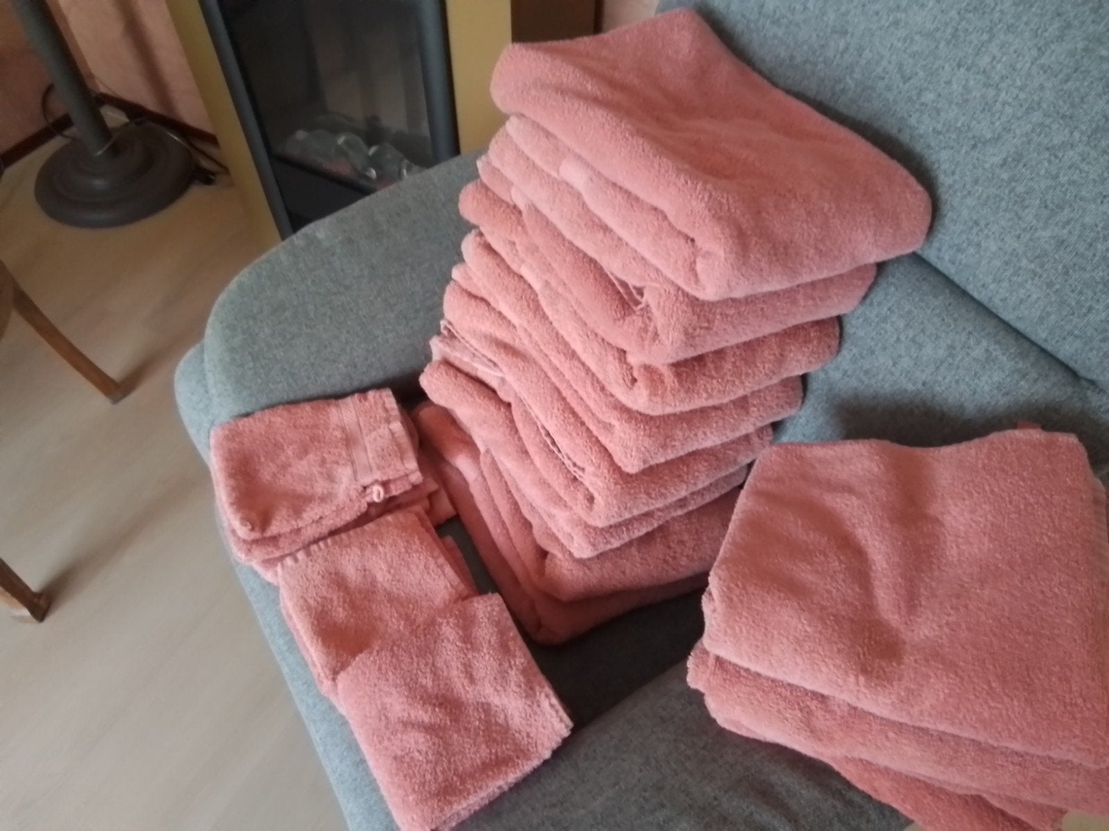 oud roze handdoeken en gastendoekjes en washandjes, Ophalen, Gebruikt, Roze, Gastendoekje