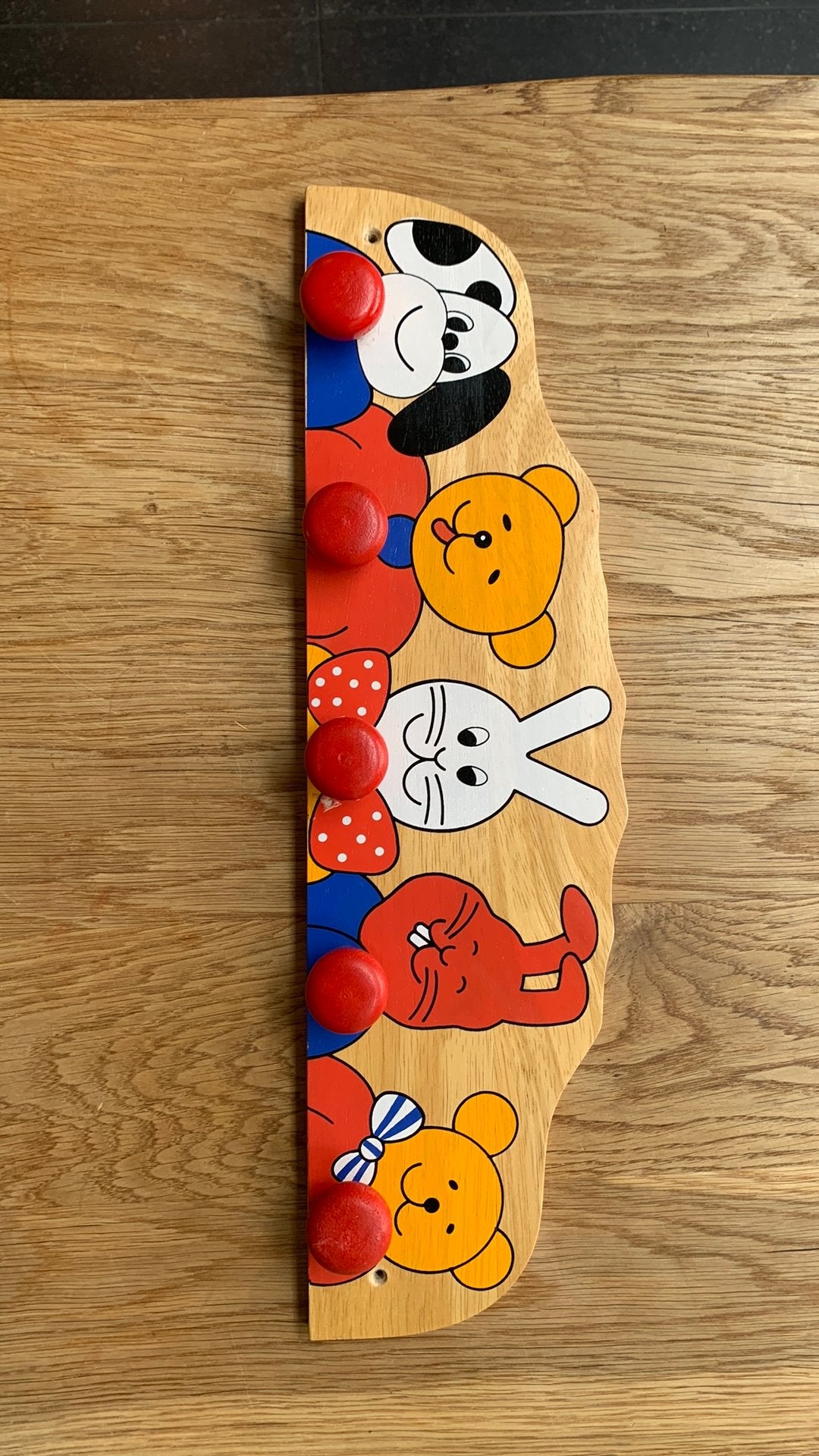 Kapstokje hout voor kinderen, Ophalen, Gebruikt, Kapstokje