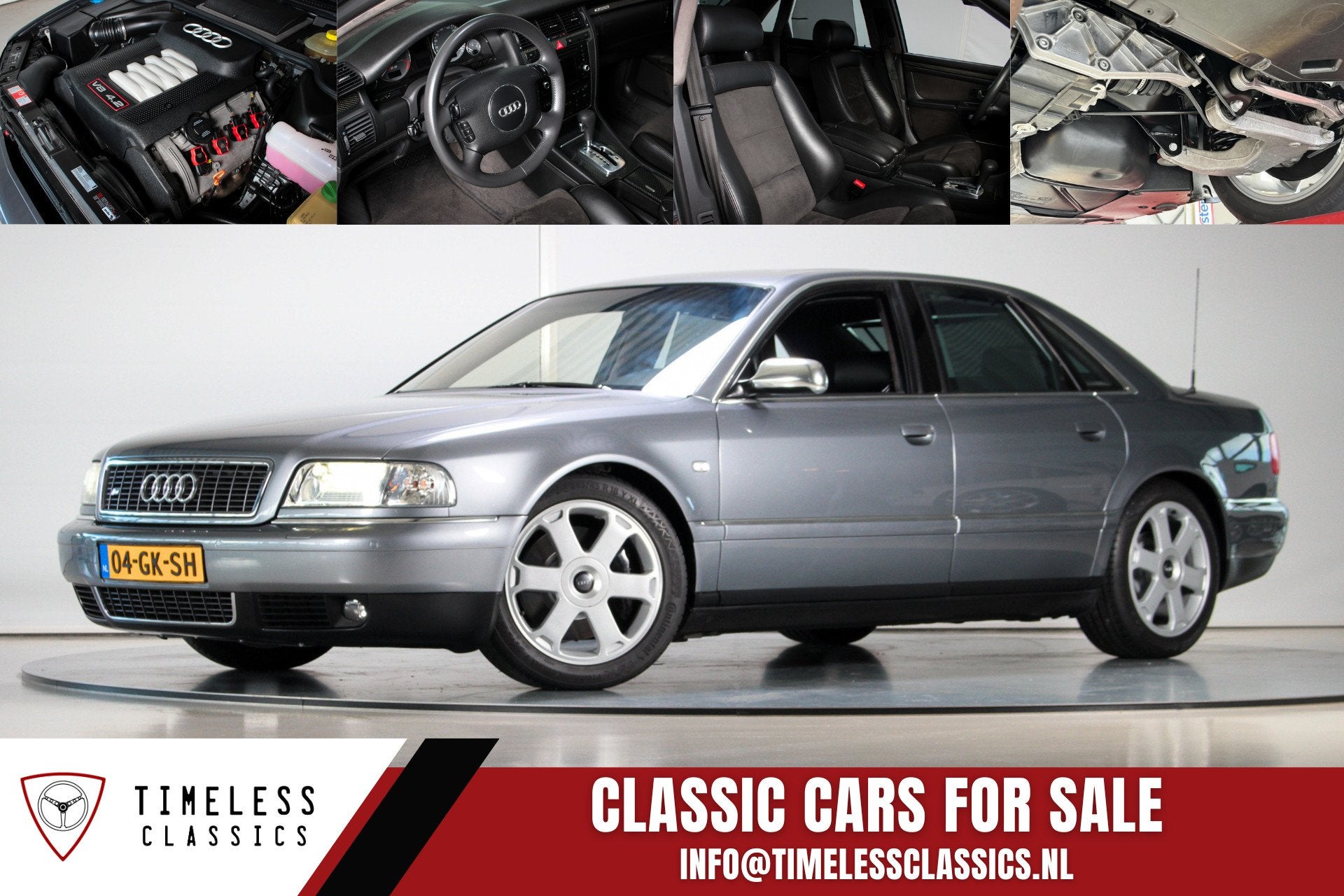 2001 Audi S8 4.2 V8 Quattro, Auto's, Automaat, 4172 cc, Gebruikt, 360 pk