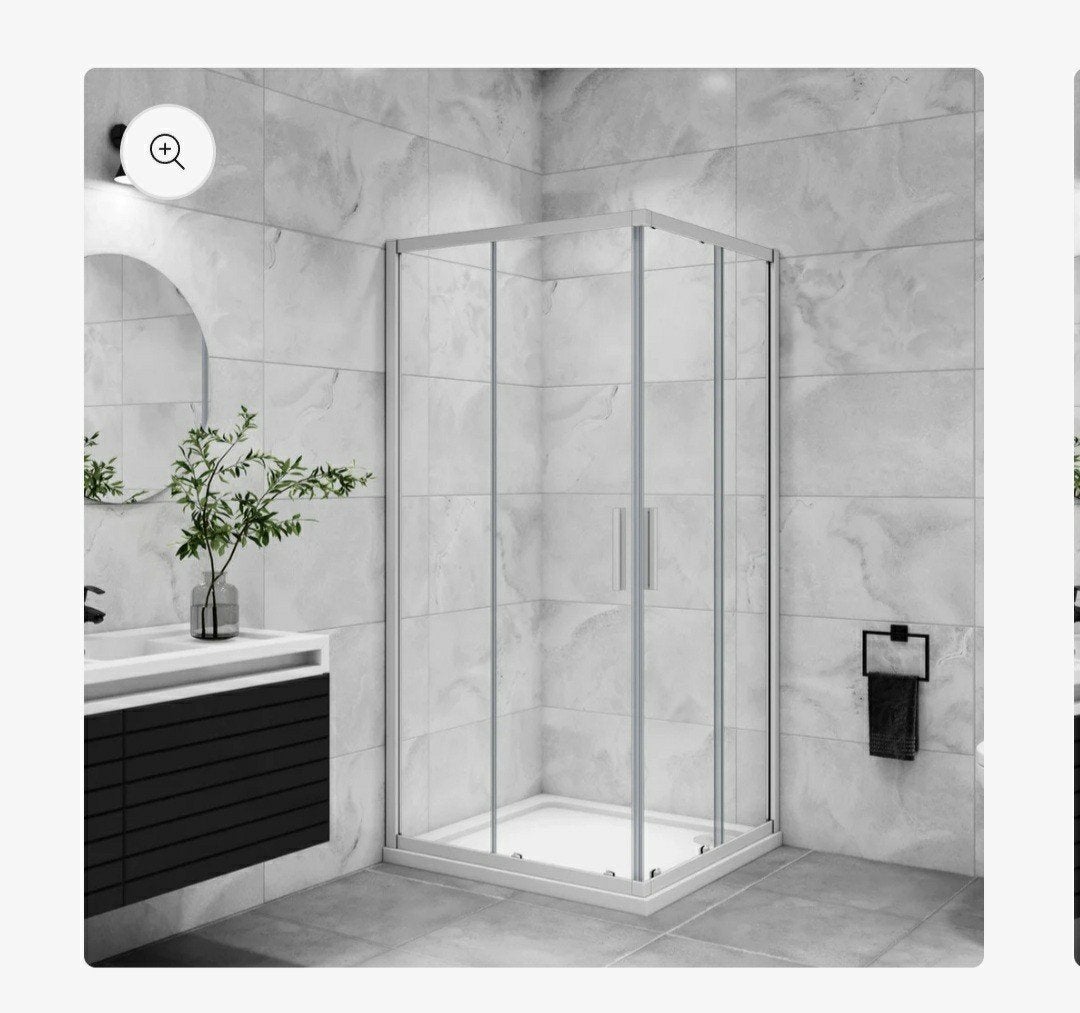 hoek douchecabine chroom 90x185 of 90x195 cm, Ophalen, Nieuw