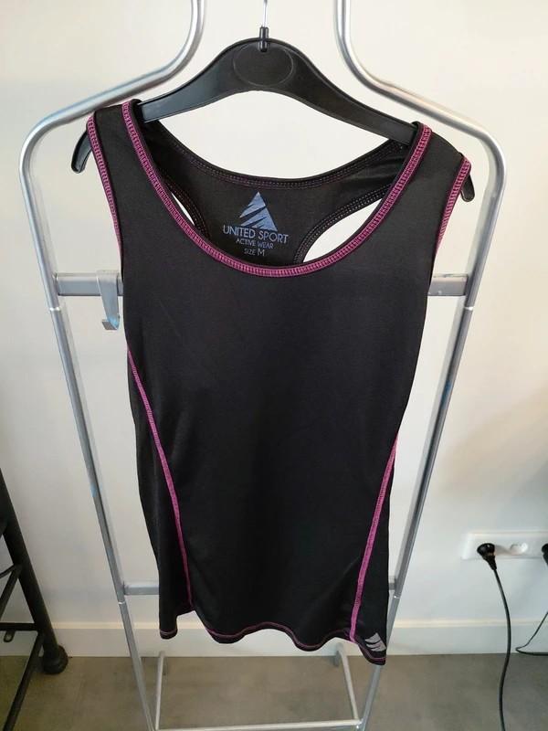 United Sport Active Wear Sportshirt Maat M, Kleding | Dames, Sportkleding, Maat 38/40 (M), Zwart, United Sport Active Wear, Ophalen of Verzenden