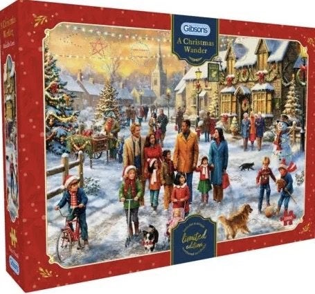 Gibsons - A Christmas Wander -1000 stukjes (LIMITED EDITION), Ophalen of Verzenden, 500 t/m 1500 stukjes, Nieuw, Legpuzzel