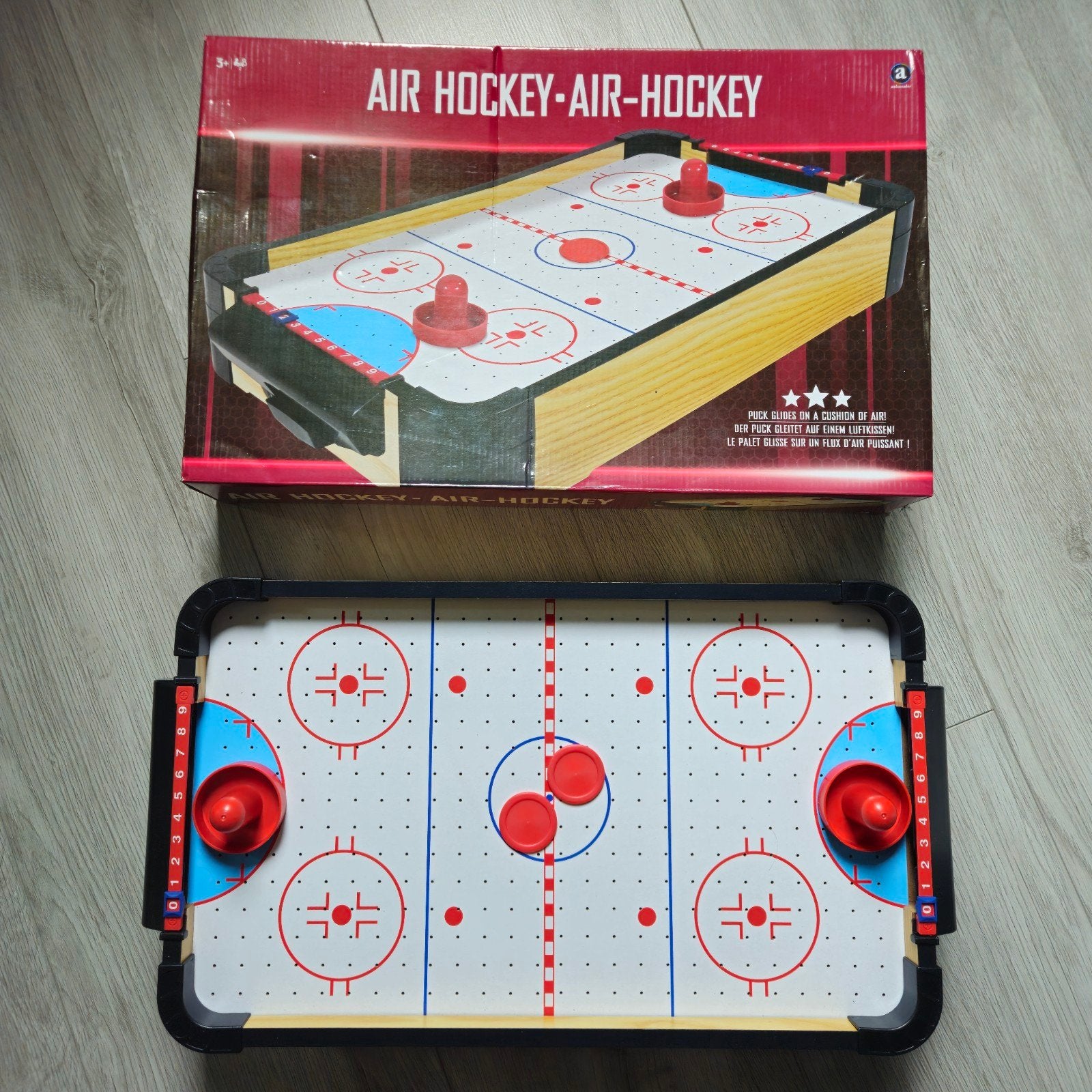 Tafel Air Hockey Spel - Compact en Draagbaar, Ophalen of Verzenden, Zo goed als nieuw, Jongen of Meisje