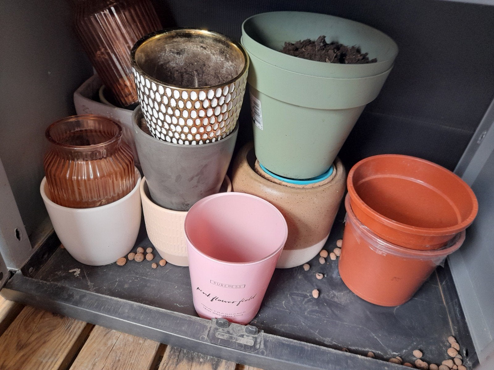 Bloempotten voor binnen en buiten veel meer dan op foto, Ophalen, Kunststof, Rond, Binnen