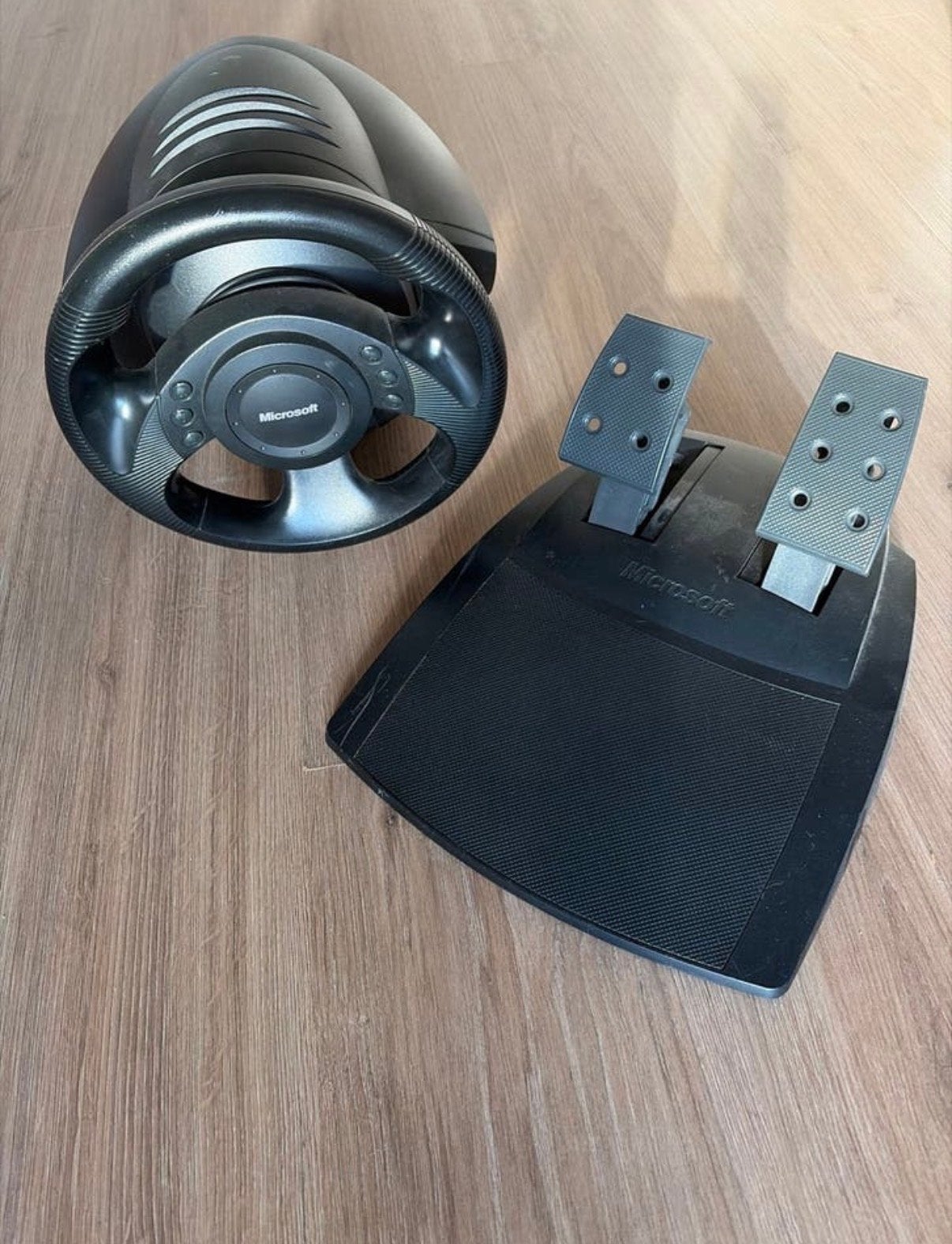 Microsoft Sidewinder Force Feedback Stuurwiel & Pedalen, Racestuur, Gebruikt, Microsoft, Force feedback