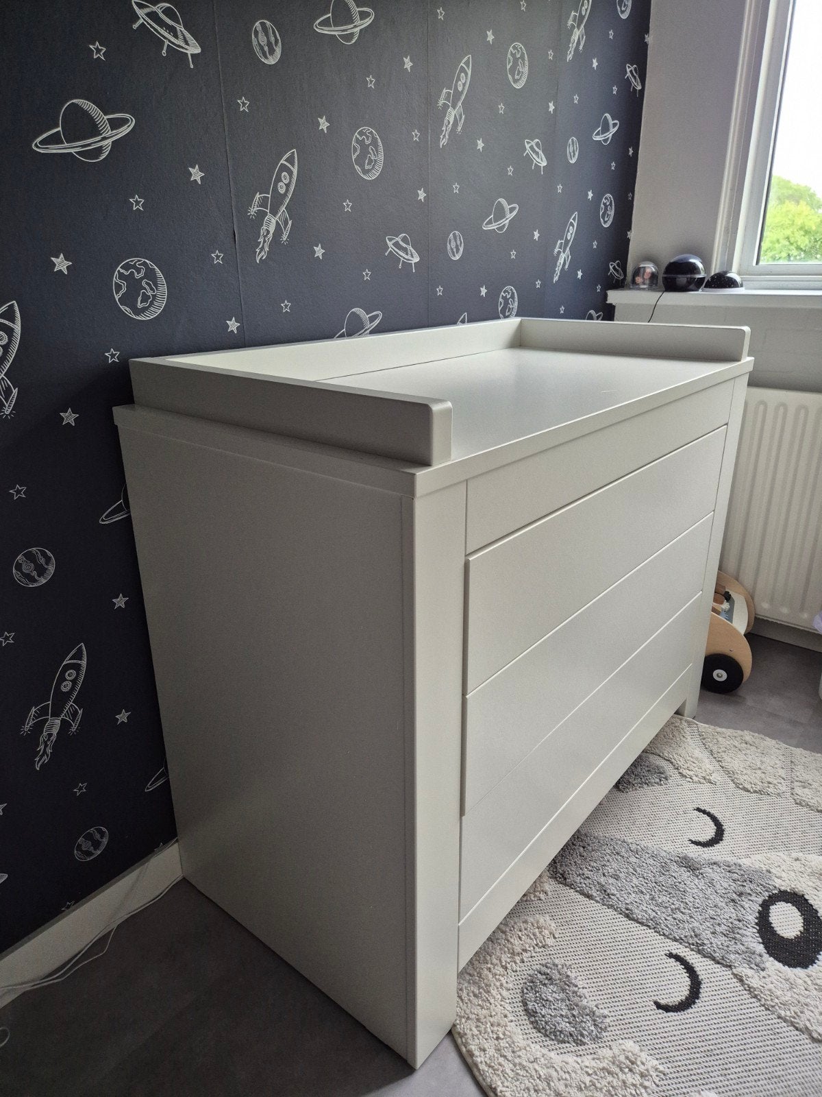 t.e.a.b. commode kidsmill alaska mat/zijdeglans wit, Ophalen, 50 tot 70 cm, 100 cm of meer, 90 tot 105 cm