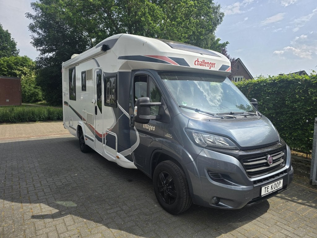 Camper Challenger Mageo 398 EB, AC, luifel en luchtvering, Chemisch toilet, Fiat, Bedrijf, Challenger