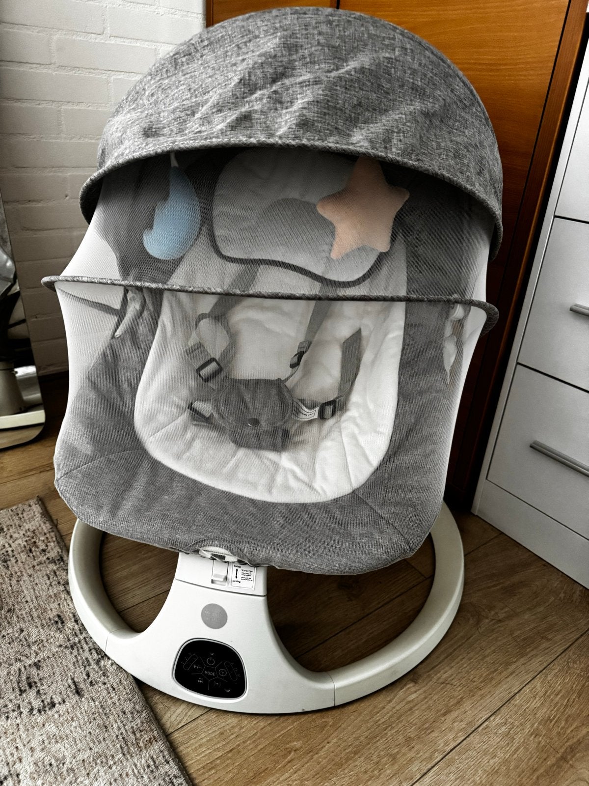 Baby Bouncer met muziek en 5 bewegingsniveaus - Z.G.A.N., Ophalen of Verzenden, Zo goed als nieuw