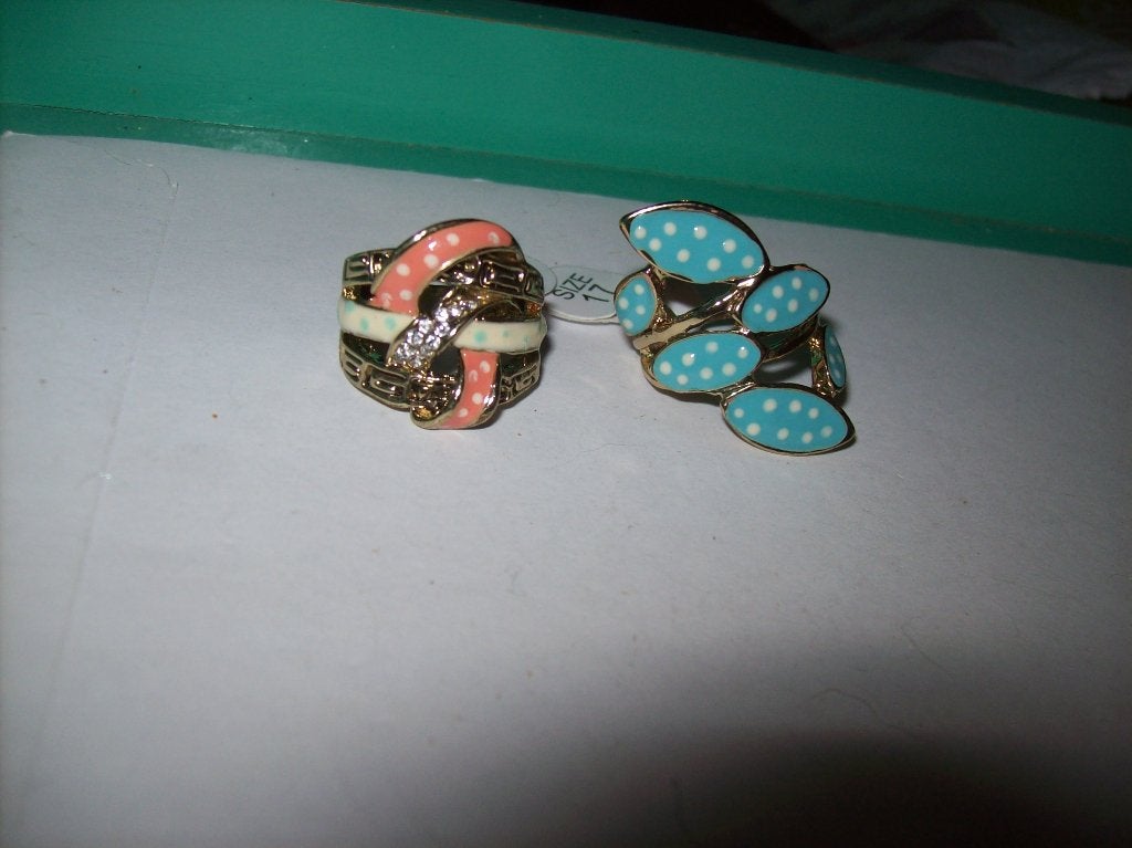 Ringen set Goud Meer kleur strass Mooie modellen Maat 17, Verzenden, Nieuw, 17 tot 18, Dame