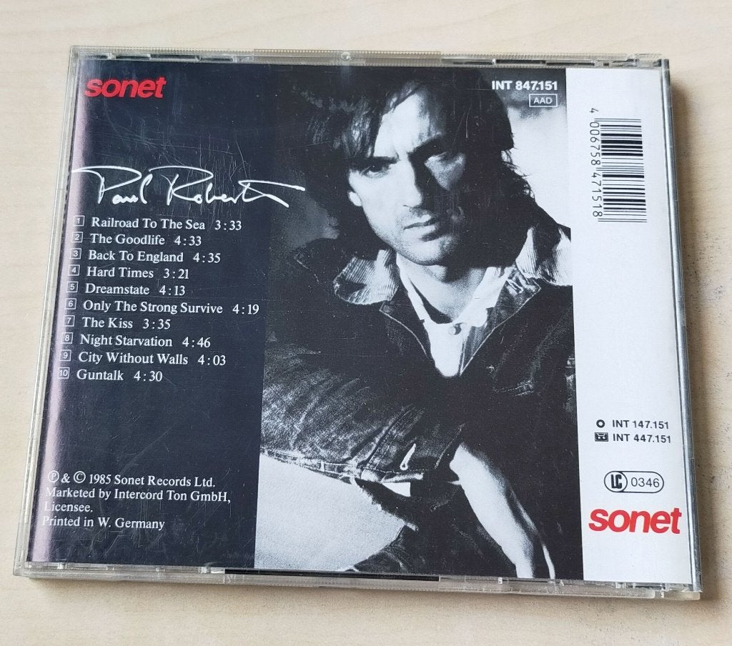 Paul Roberts - City Without Walls CD 1985, Ophalen of Verzenden, Gebruikt, Poprock
