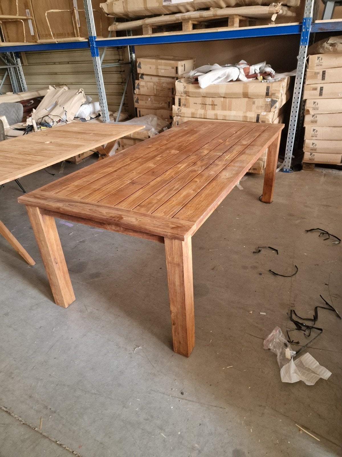 Teak tuintafels extra kortling Op=Op Outlet, Ophalen, Nieuw, Rond, Teakhout
