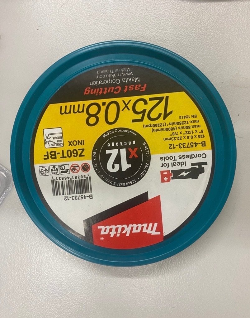 12 x Makita Slijpschijven 125x0,8 mm, Ophalen of Verzenden, Nieuw, 1000 watt of meer, Haakse handslijpmachine