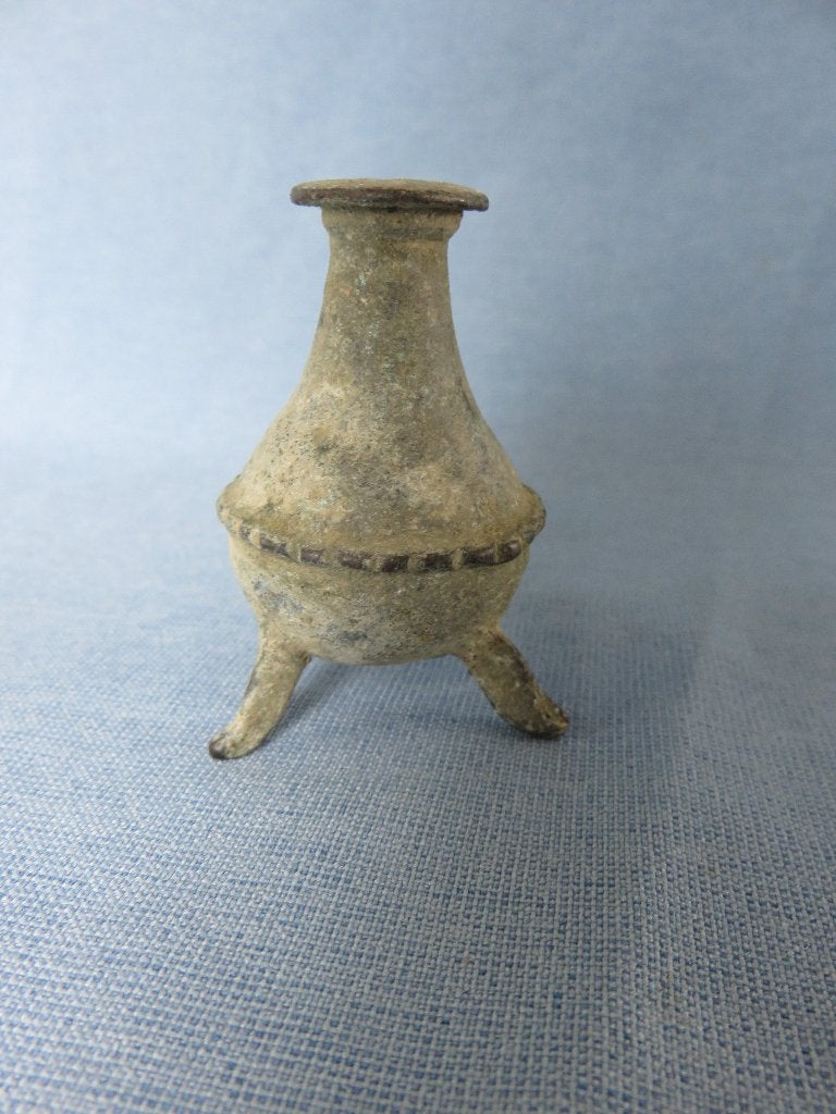 Middeleeuwen - ampul in brons – ca. 900 jaar oud, Ophalen of Verzenden, Brons