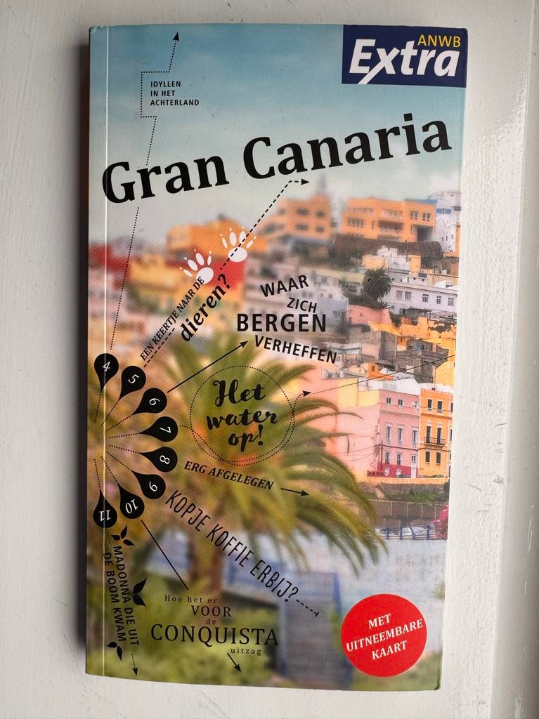 ANWB Extra Reisgids Gran Canaria met uitneembare kaart, Boeken, Reisgidsen, Zo goed als nieuw, Reisgids of -boek, Europa, ANWB