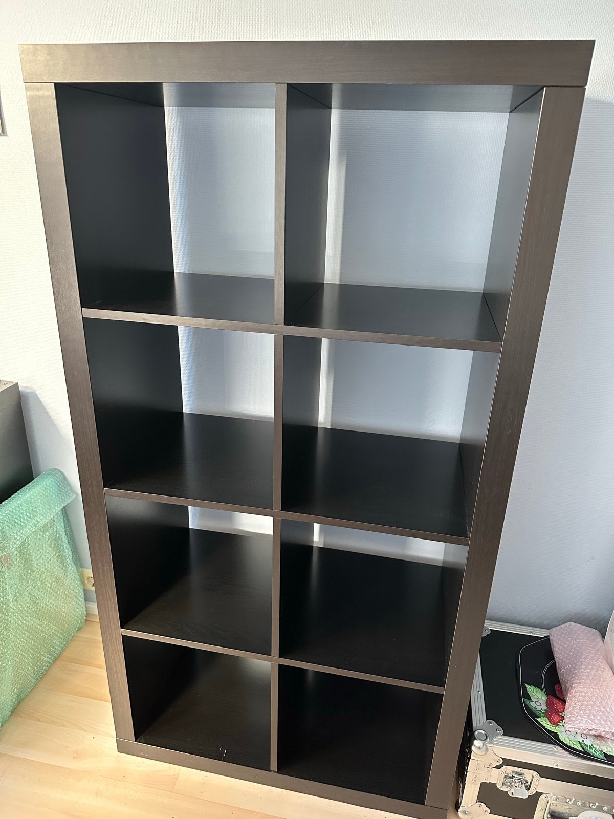 IKEA KALLAX kast, donkerbruin, Ophalen, Met plank(en), Gebruikt, 50 tot 100 cm