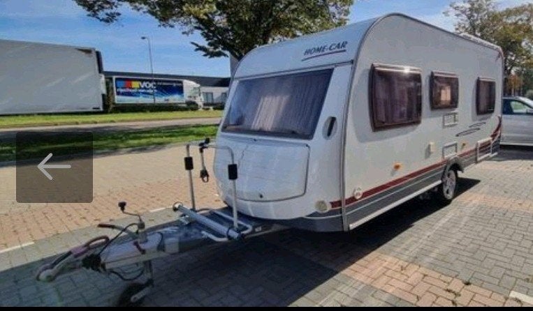 Home-Car Racer 45 2006 incl. mover + voortent+zonnepaneel, Frans bed, Treinzit, 750 - 1000 kg, Particulier