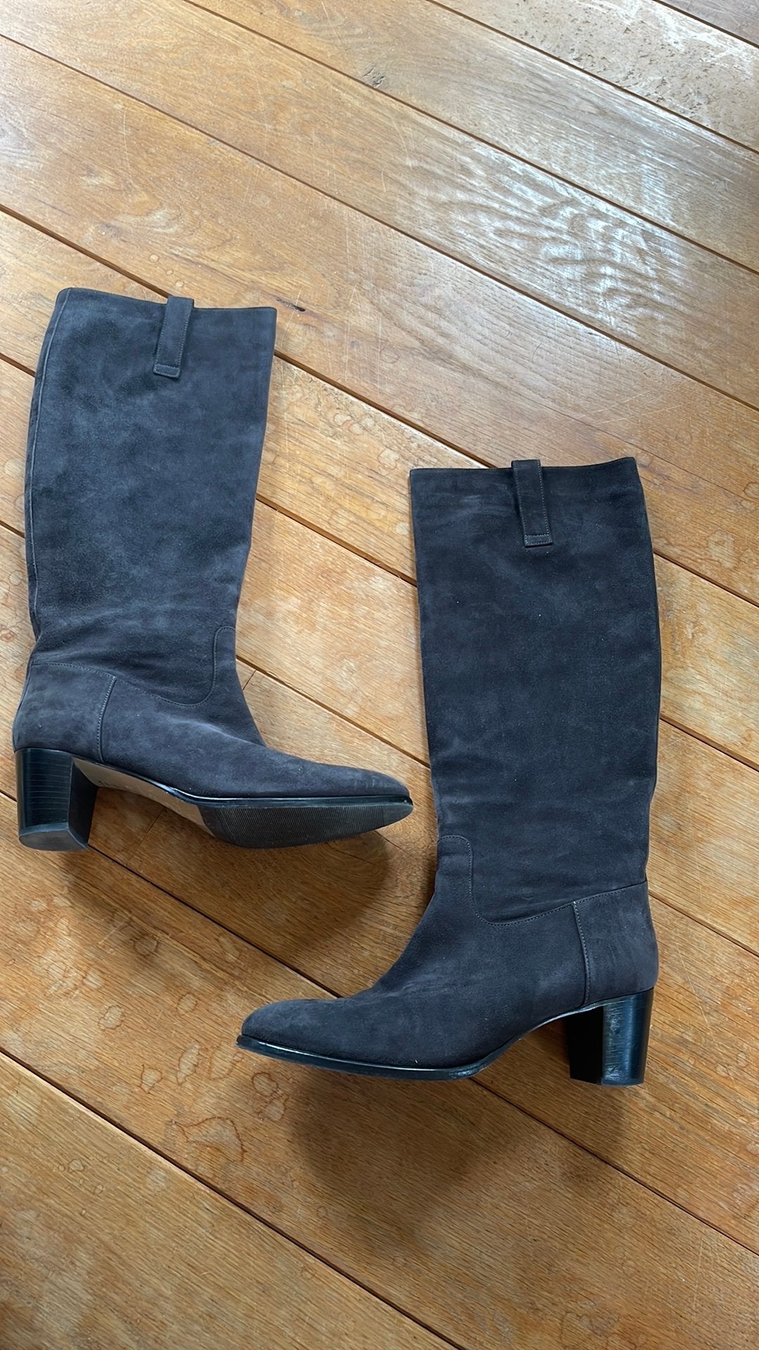 Panara grijze laarzen, 40, 1 x gedragen, prachtig suede, Kleding | Dames, Hoge laarzen, Ophalen of Verzenden, Zo goed als nieuw