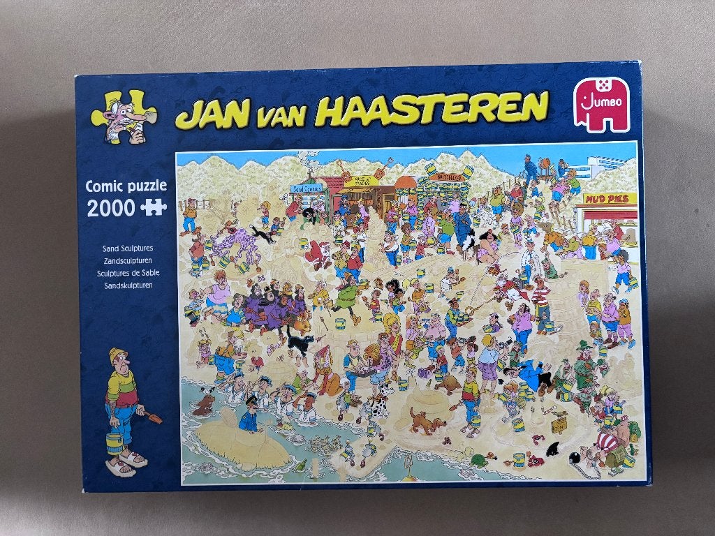 Jan van Haasteren - Zandsculpturen, Hobby en Vrije tijd, Ophalen of Verzenden, Meer dan 1500 stukjes, Zo goed als nieuw, Legpuzzel