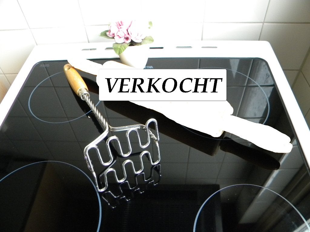 STAMPER MET HOUTEN GREEP, DEEGROLLER VERKOCHT, Overige typen, Ophalen of Verzenden, Gebruikt