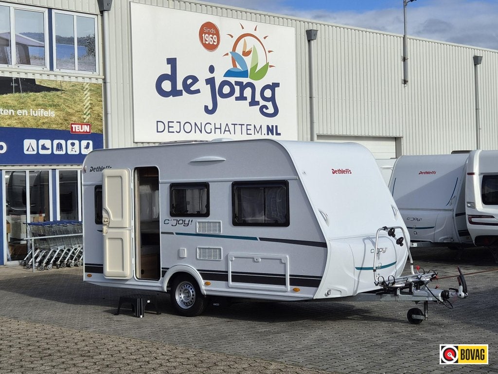 Dethleffs C'Joy 410 QL - Mover -, Caravans en Kamperen, Bedrijf, 750 - 1000 kg, Tot en met 4, Dwarsbed