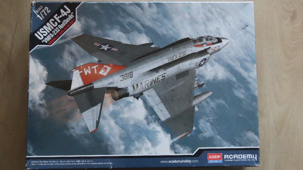 F-4J Phantom II USMC Red Devils Academy 1/72, Hobby en Vrije tijd, Modelbouw | Vliegtuigen en Helikopters, Overige merken, 1:72 tot 1:144