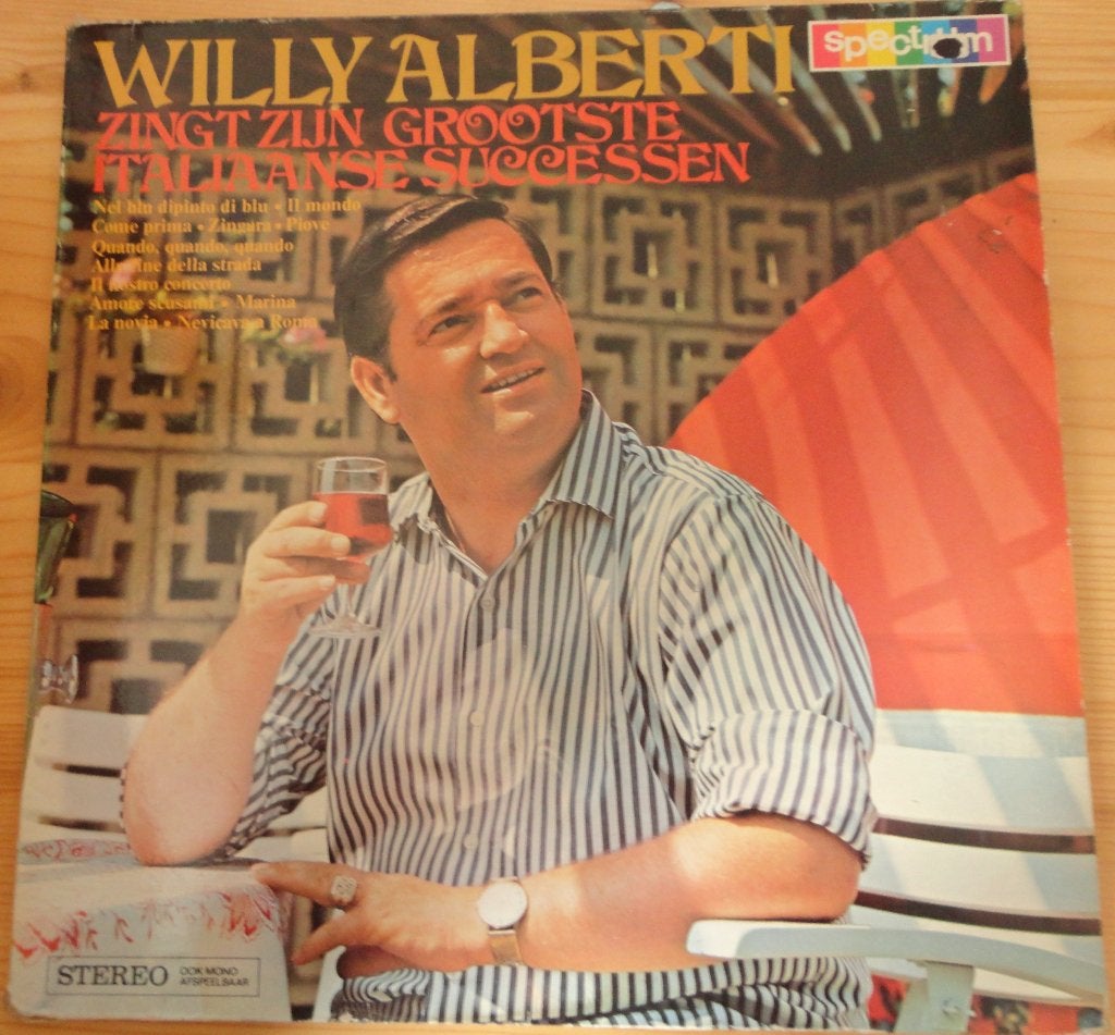 Willy Alberti-grootste successen (LP, Cd's en Dvd's, Vinyl | Nederlandstalig, LP, Gebruikt, Ophalen of Verzenden, Levenslied of Smartlap