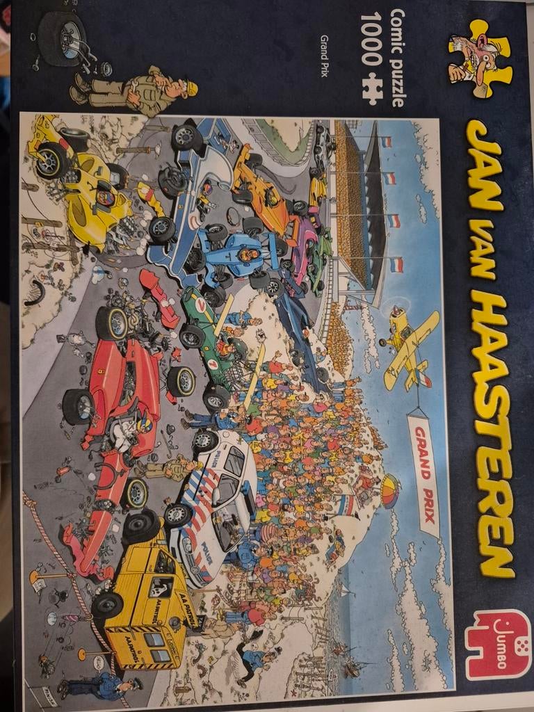 Jan van Haasteren Grand Prix Puzzel 1000 stukjes, Ophalen of Verzenden, 500 t/m 1500 stukjes, Zo goed als nieuw, Legpuzzel