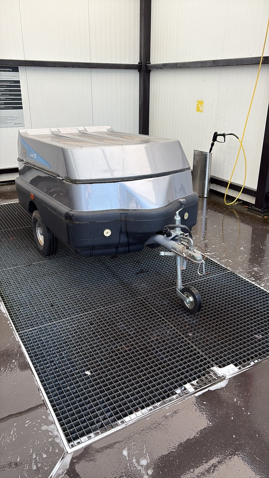 Polyester bagagewagen in nette staat., Ophalen, Gebruikt
