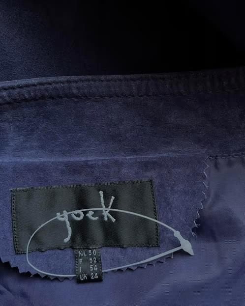 Yoek lange suède rok maat 48/50[dmv], Paars, Maat 46/48 (XL) of groter, Ophalen of Verzenden, Zo goed als nieuw