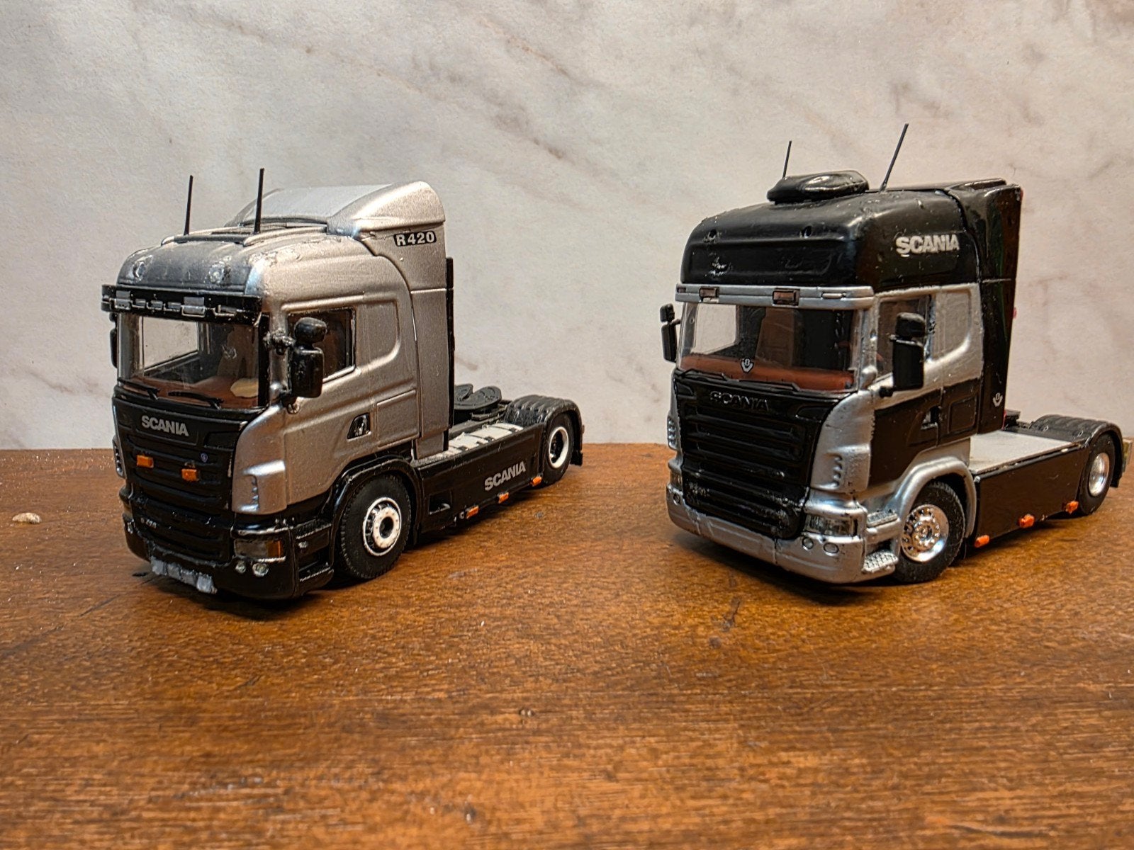 Te koop aangeboden: 2x Scania Tekno/WSI, Hobby en Vrije tijd, Ophalen of Verzenden, Gebruikt