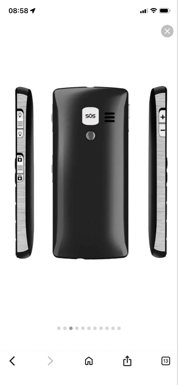 MaxCom MM715BB Seniorentelefoon met SOS-armband, Ophalen of Verzenden, Klassiek of Candybar, Zonder simlock, Zonder abonnement