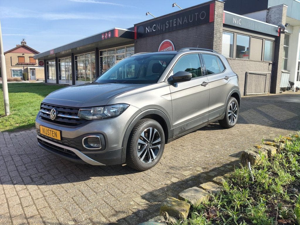 Volkswagen T-Cross 1.0 Style DSG, Navi, Ad Cruise, Apple/And, Auto's, Gebruikt, Zwart, Stoelverwarming, Origineel Nederlands